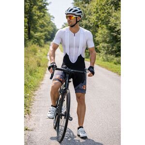 Volver Black White Bicycle Cycling Bib Shorts  Mens Size Large